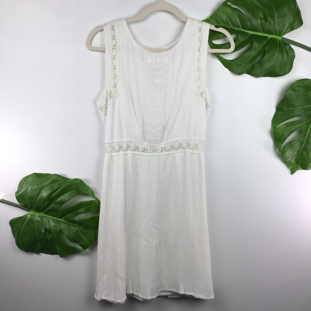 WHITE BOHO DRESS - Picture 2 of 5